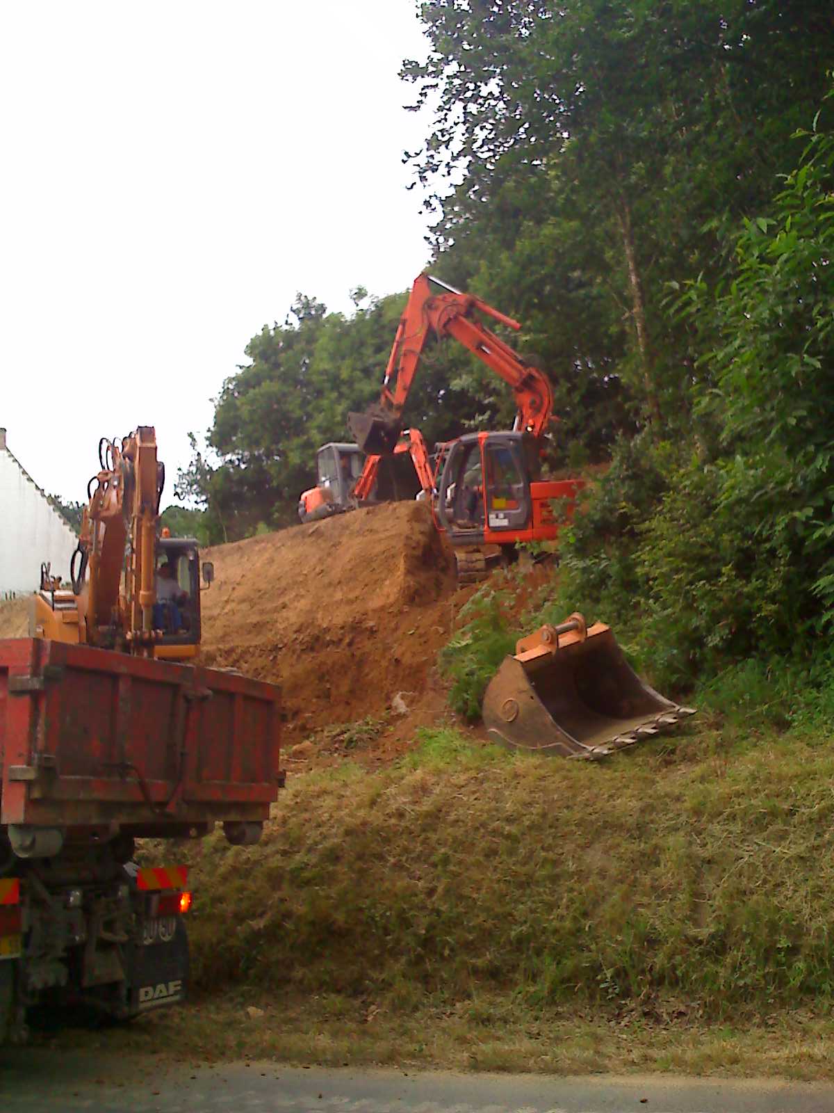 Décapage fouille tranchée